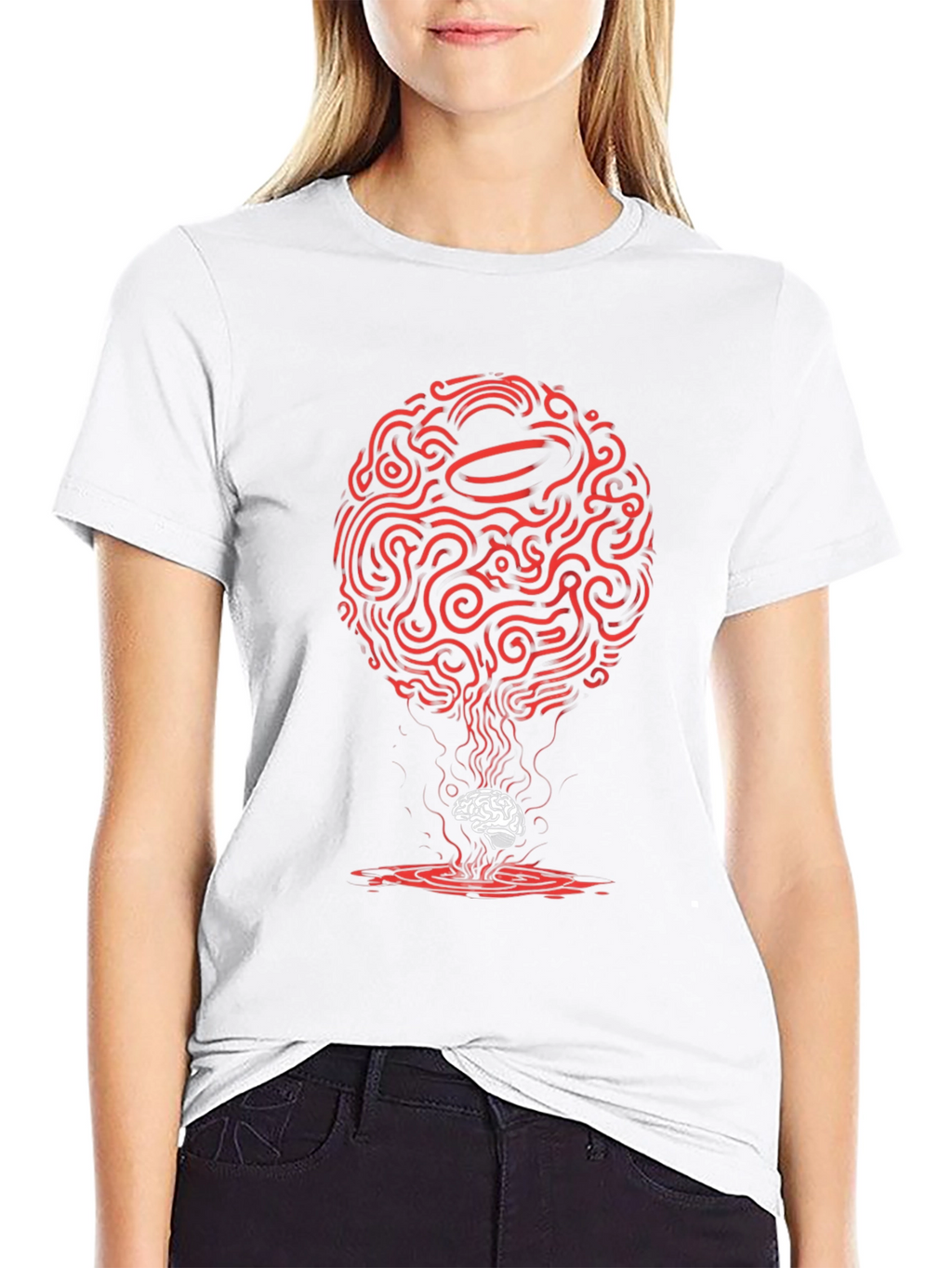 Brain Power T-Shirt: Abstract Mind Design