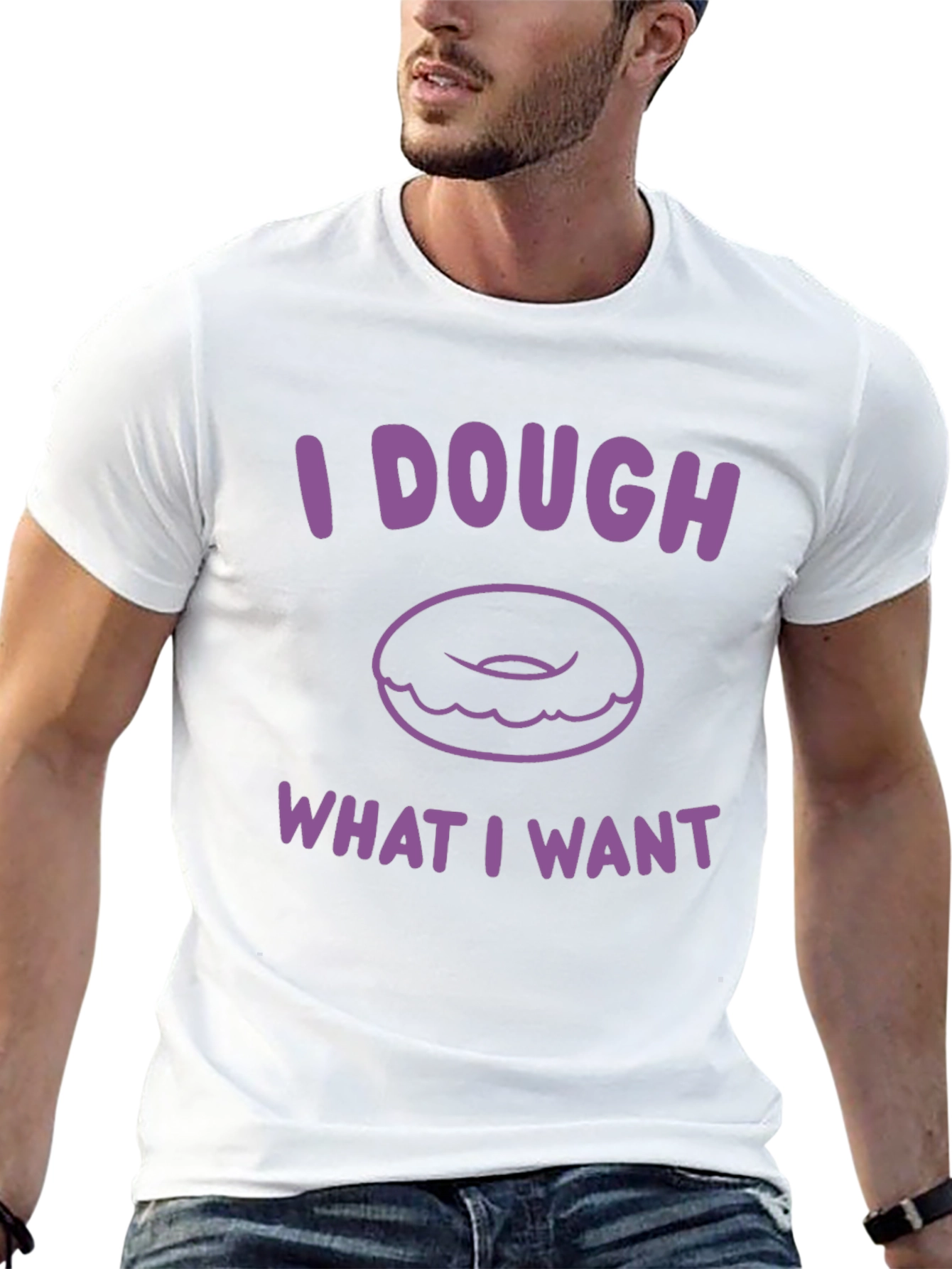 I Dough What I Want Donut Graphic T-Shirt