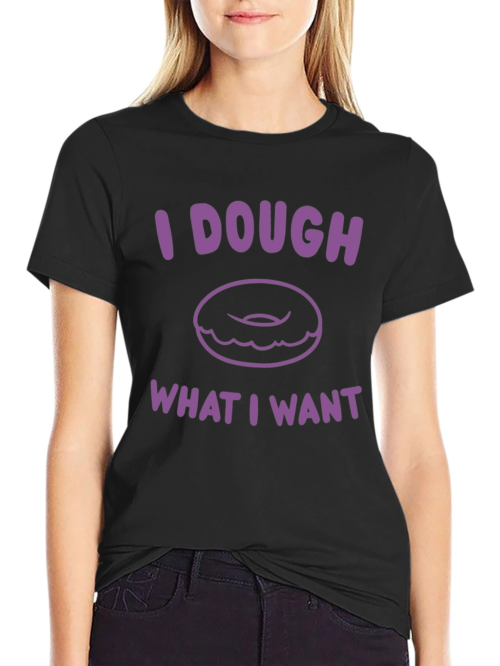 I Dough What I Want Donut Graphic T-Shirt
