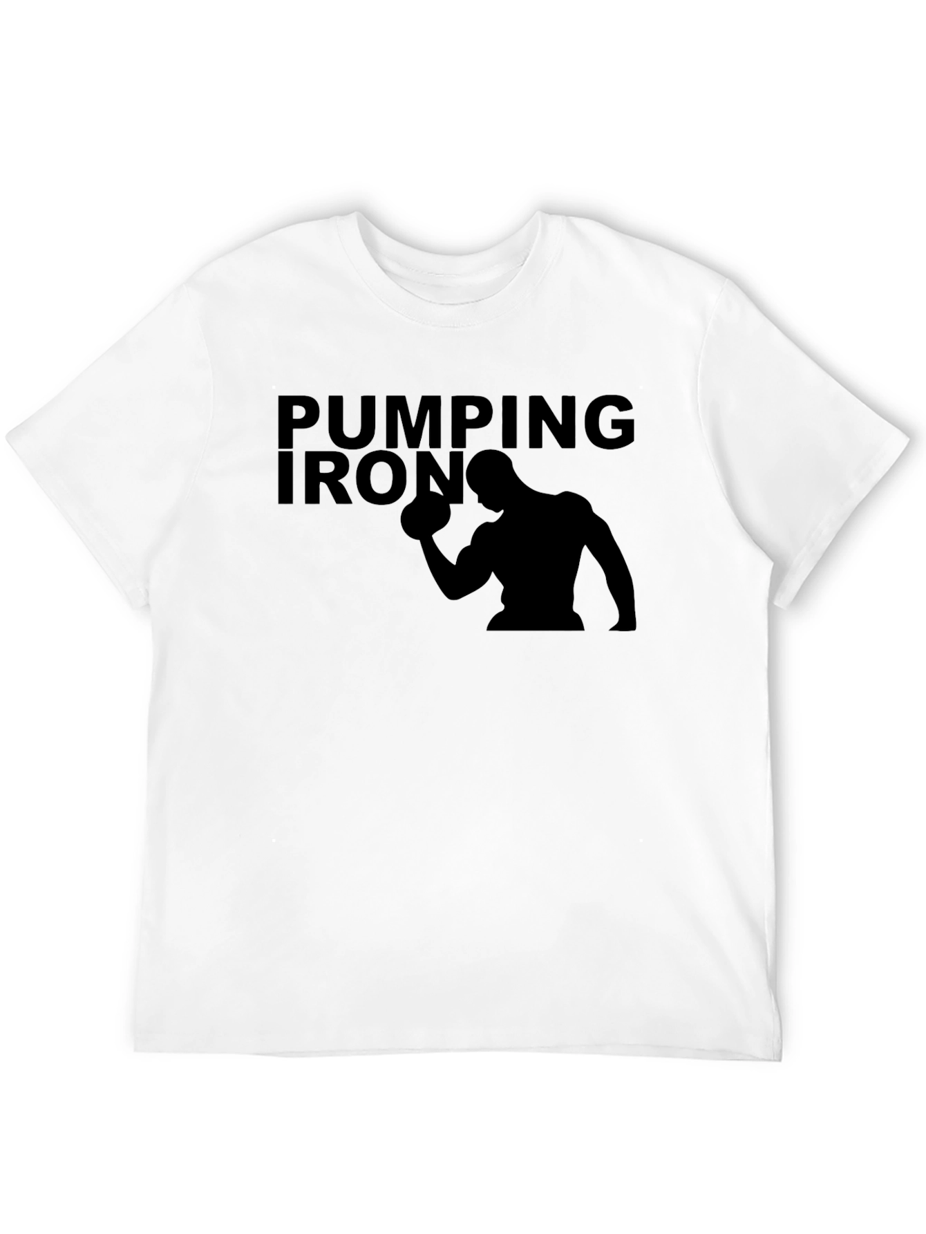 Pumping Iron Black T-Shirt - Gym Workout Apparel