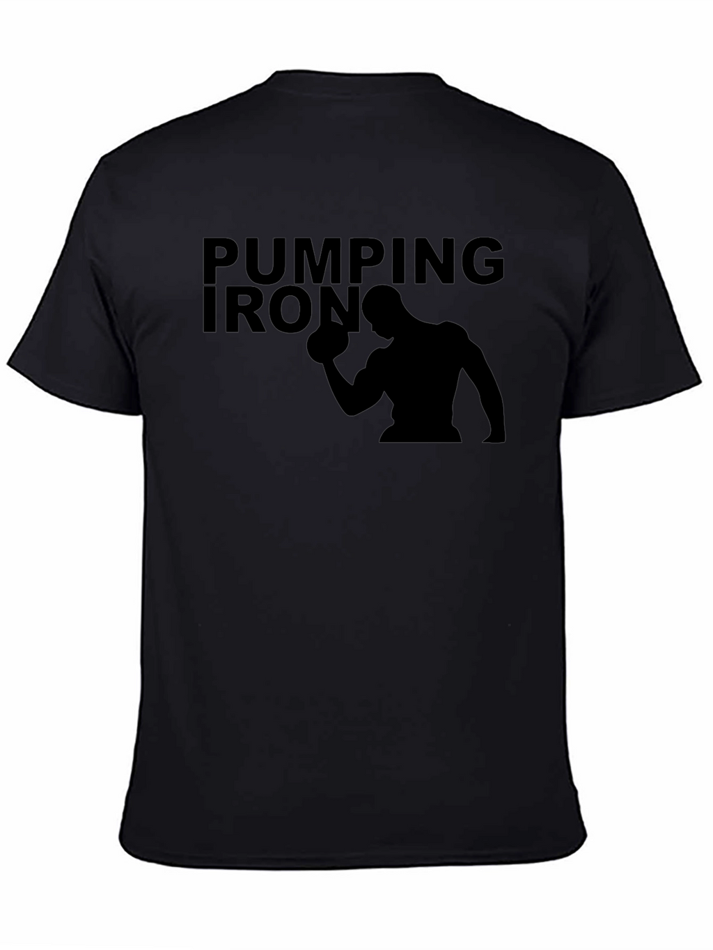 Pumping Iron Black T-Shirt - Gym Workout Apparel