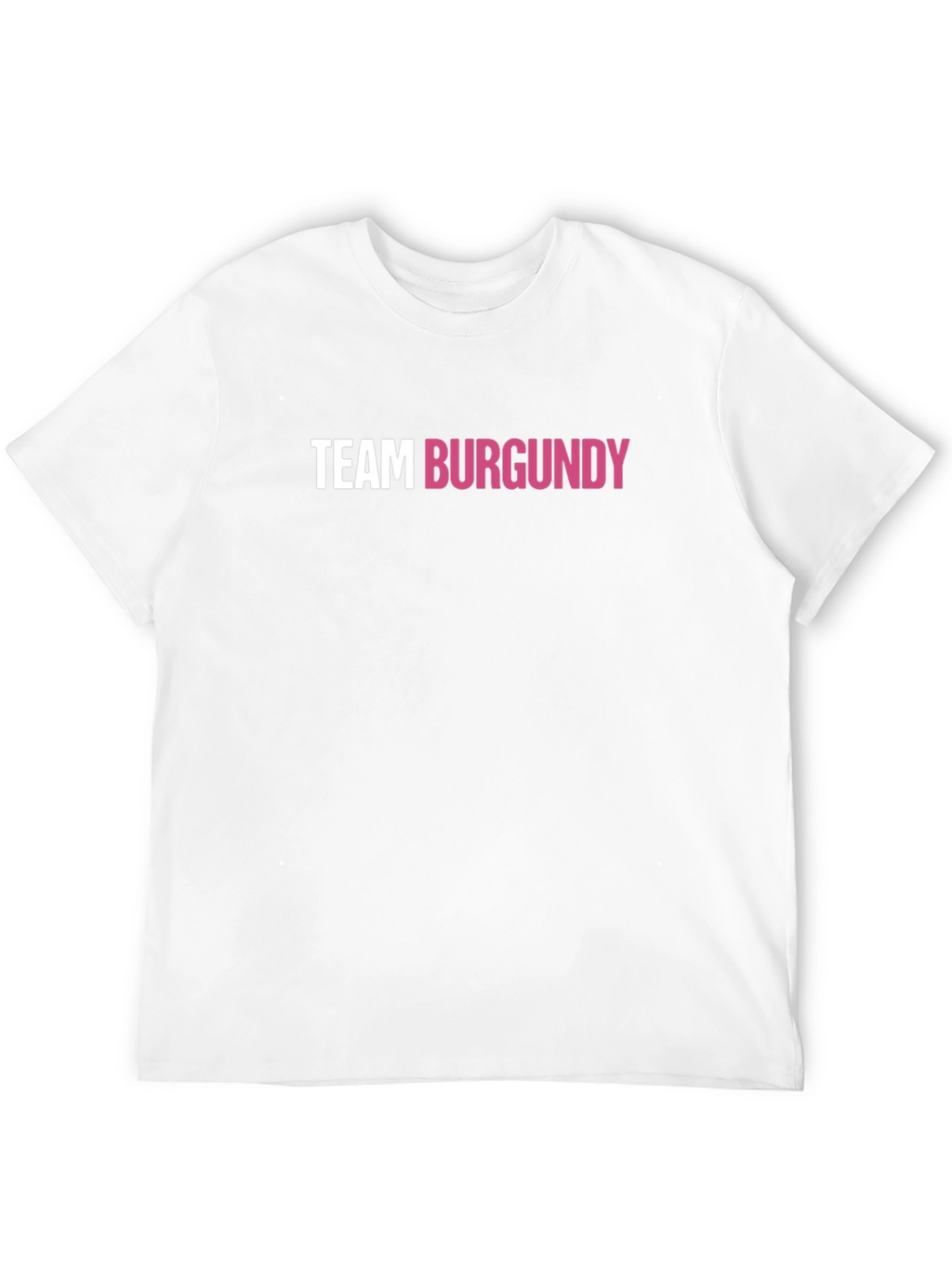 Team Burgundy Graphic Tee - Black Crew Neck Shirt
