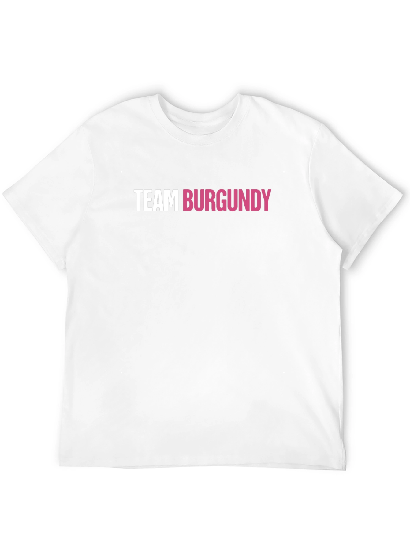 Team Burgundy Graphic Tee - Black Crew Neck Shirt