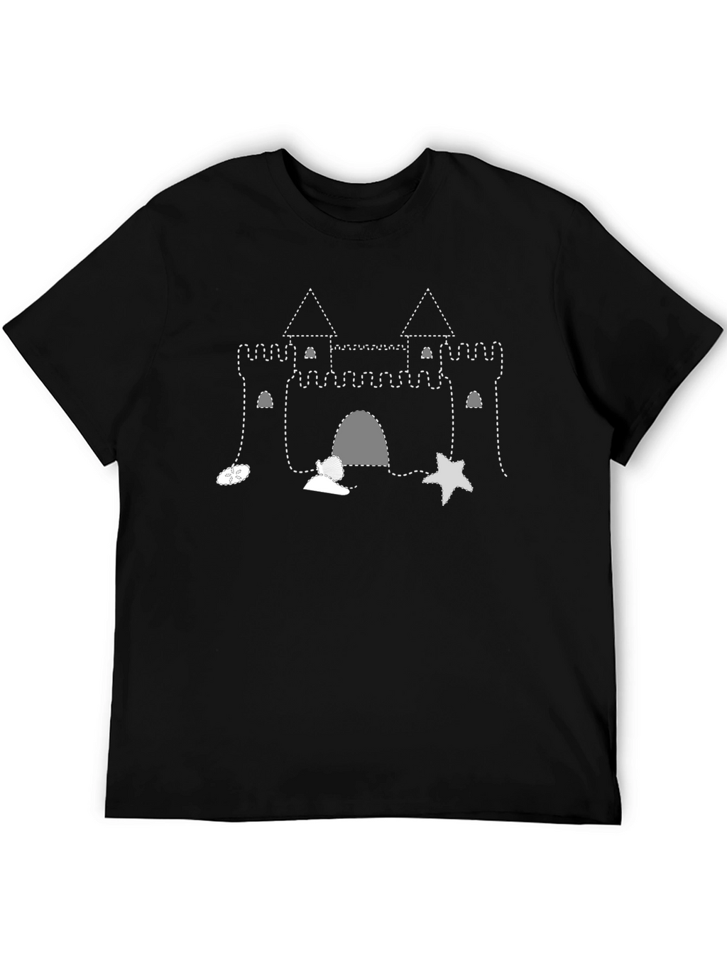 Sandcastle Graphic Tee - Beach Fun T-Shirt