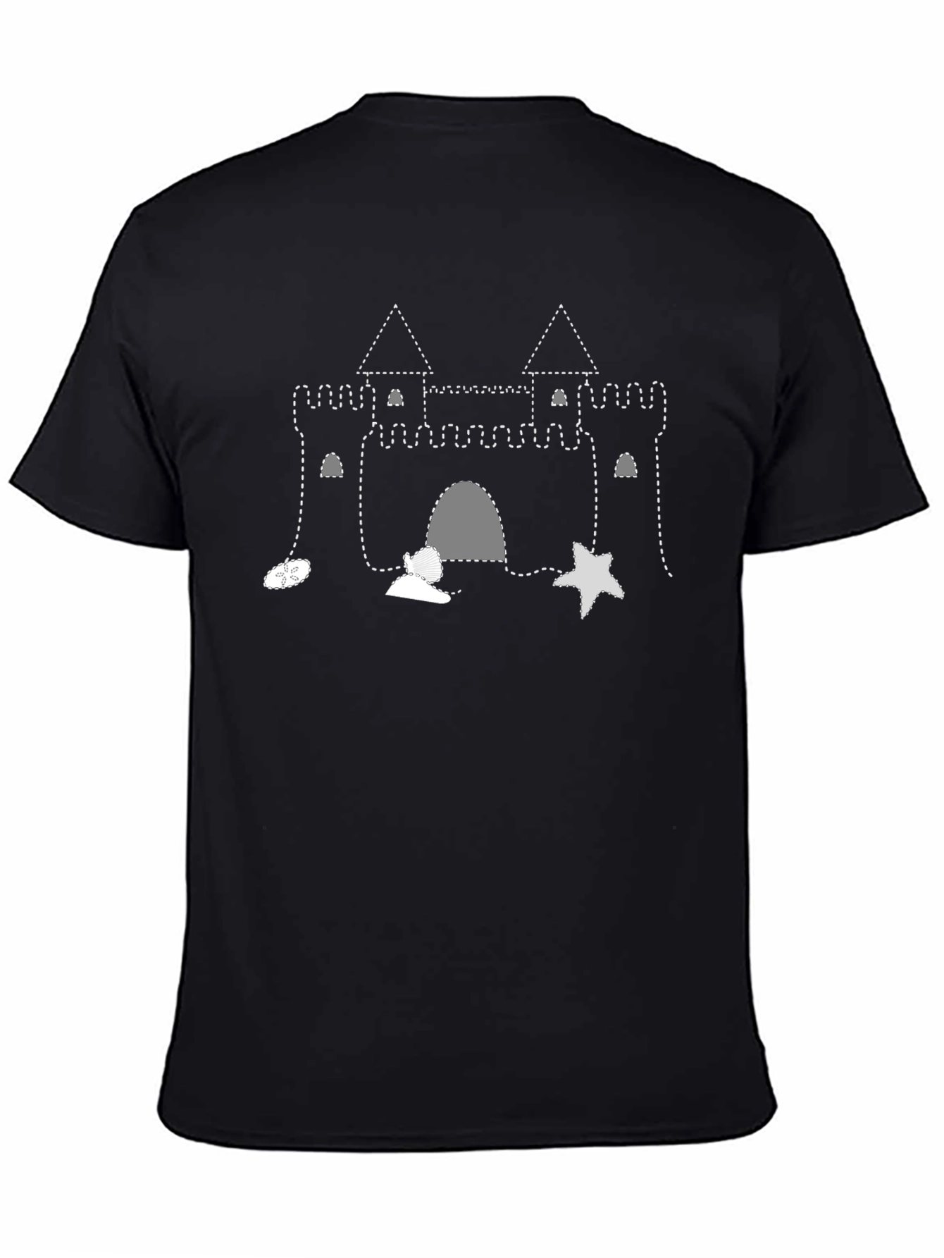 Sandcastle Graphic Tee - Beach Fun T-Shirt