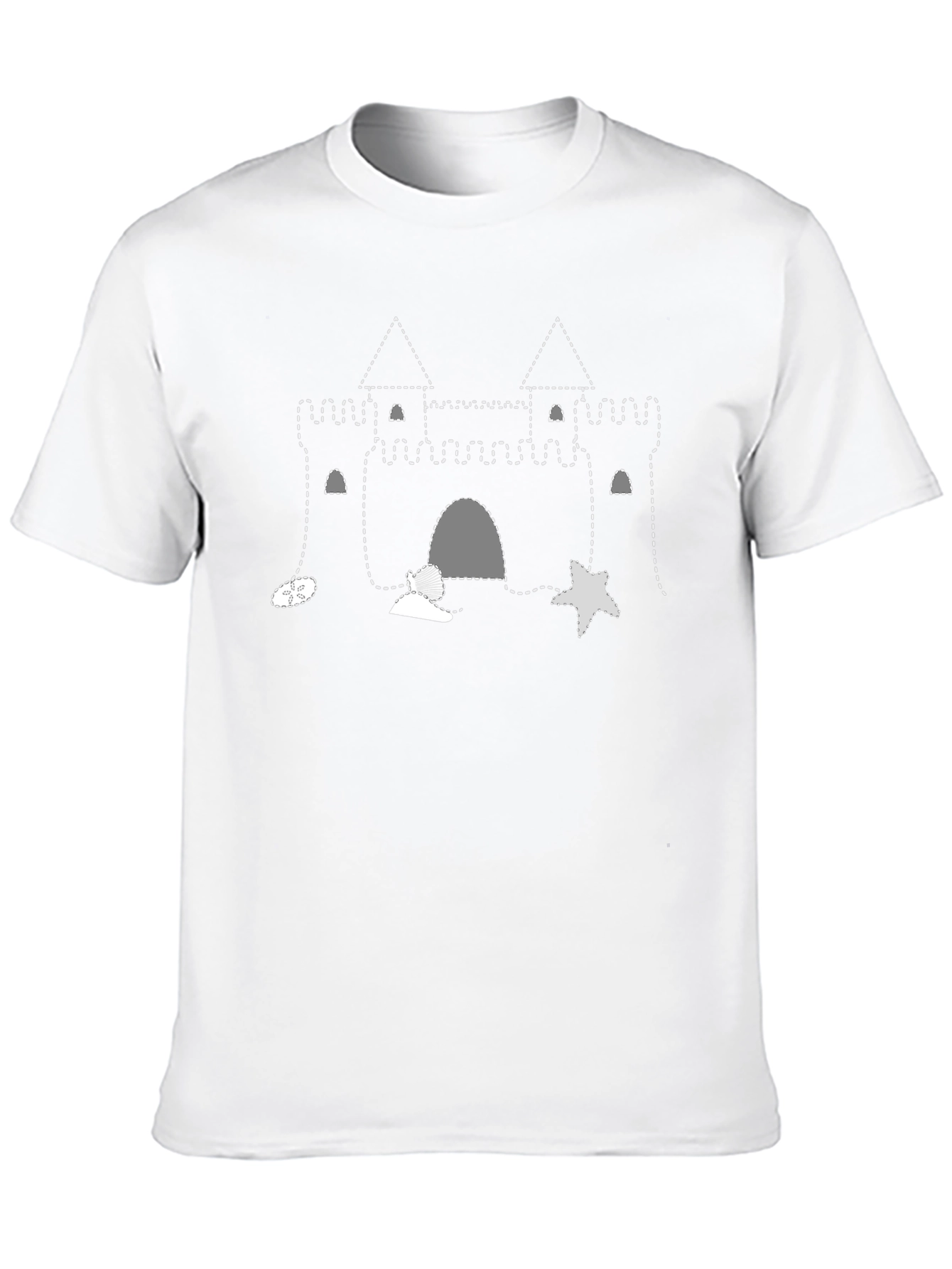 Sandcastle Graphic Tee - Beach Fun T-Shirt