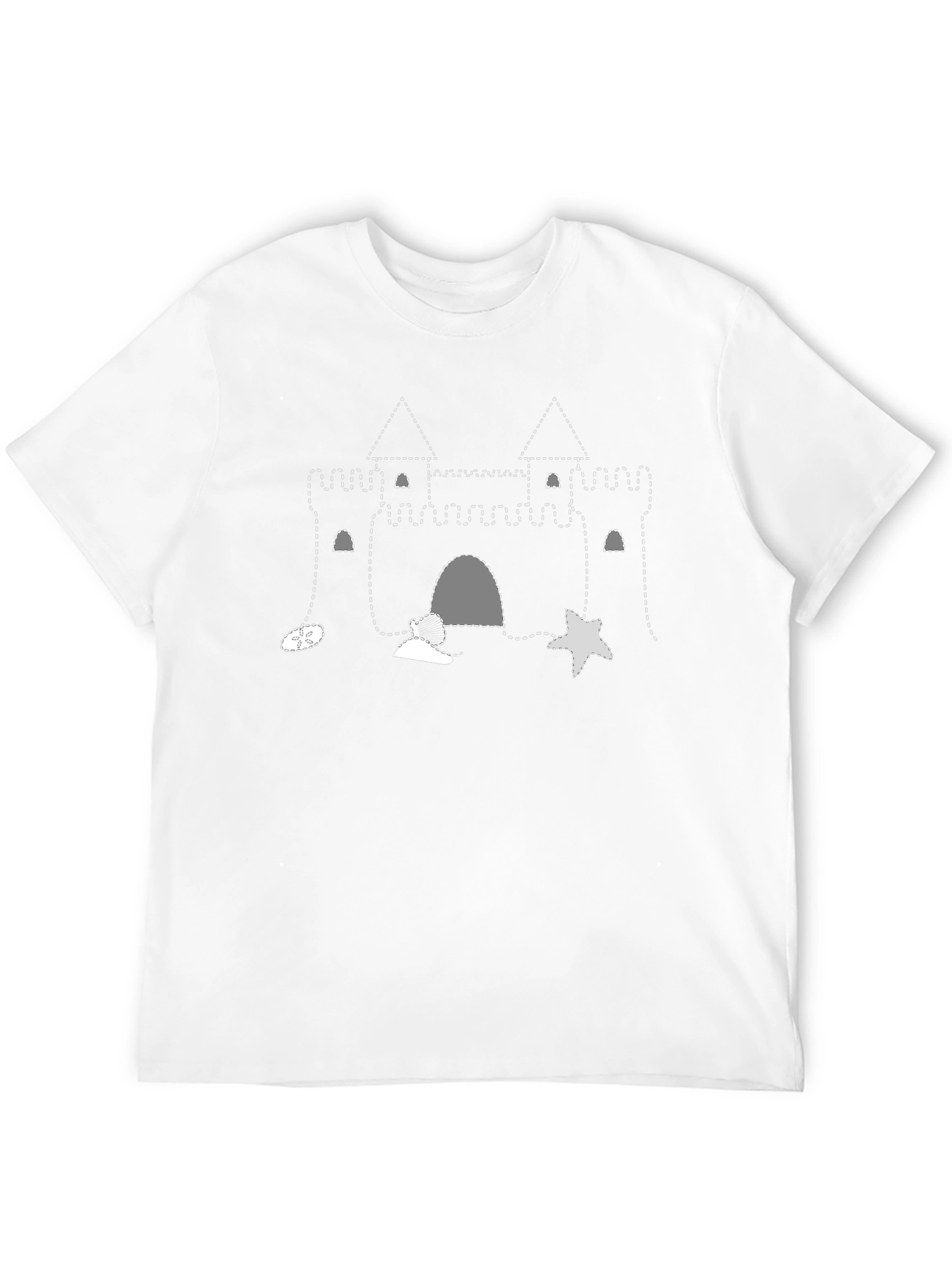 Sandcastle Graphic Tee - Beach Fun T-Shirt