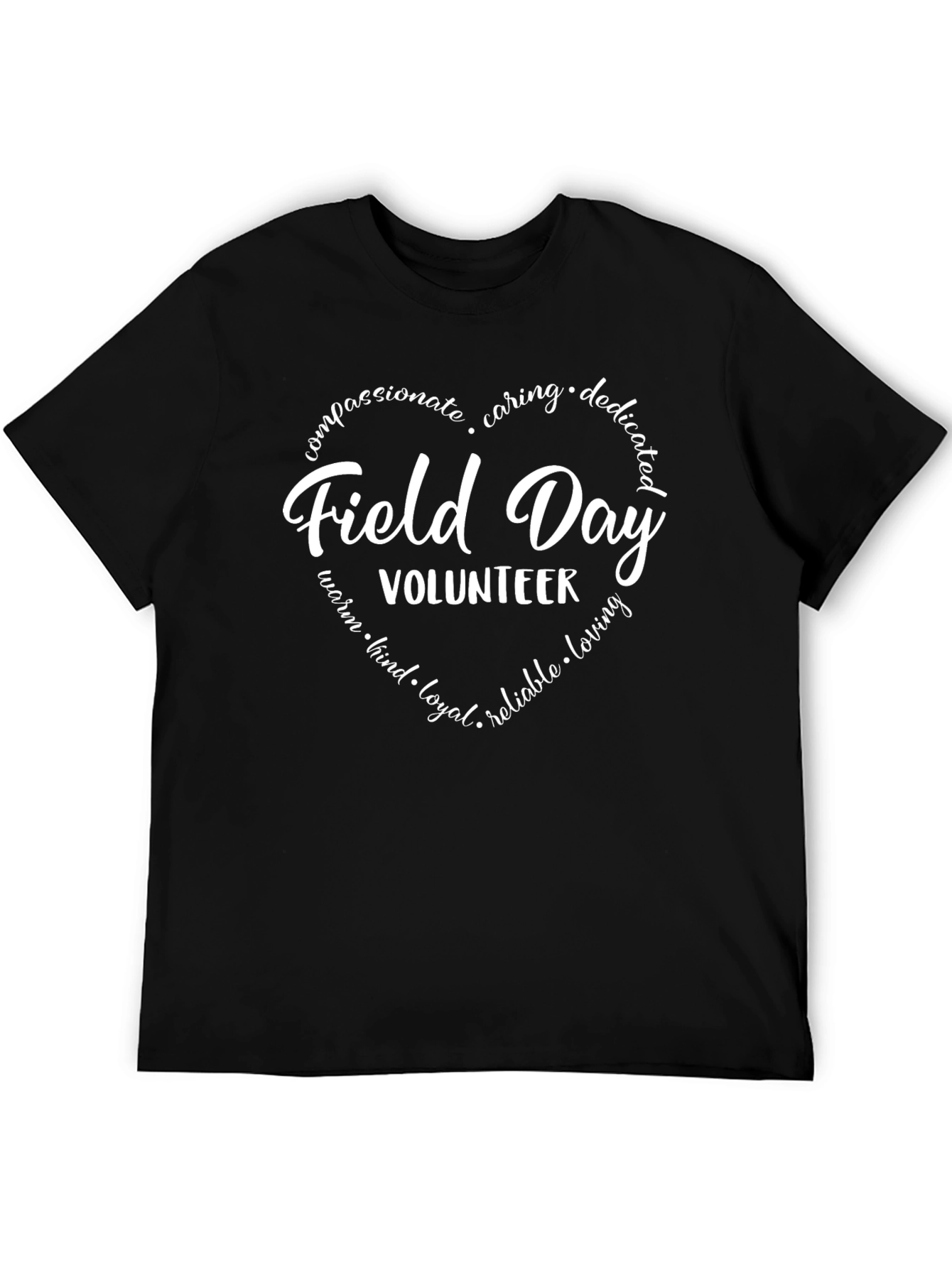 Field Day Volunteer Heart T-Shirt - Compassionate Caring Design