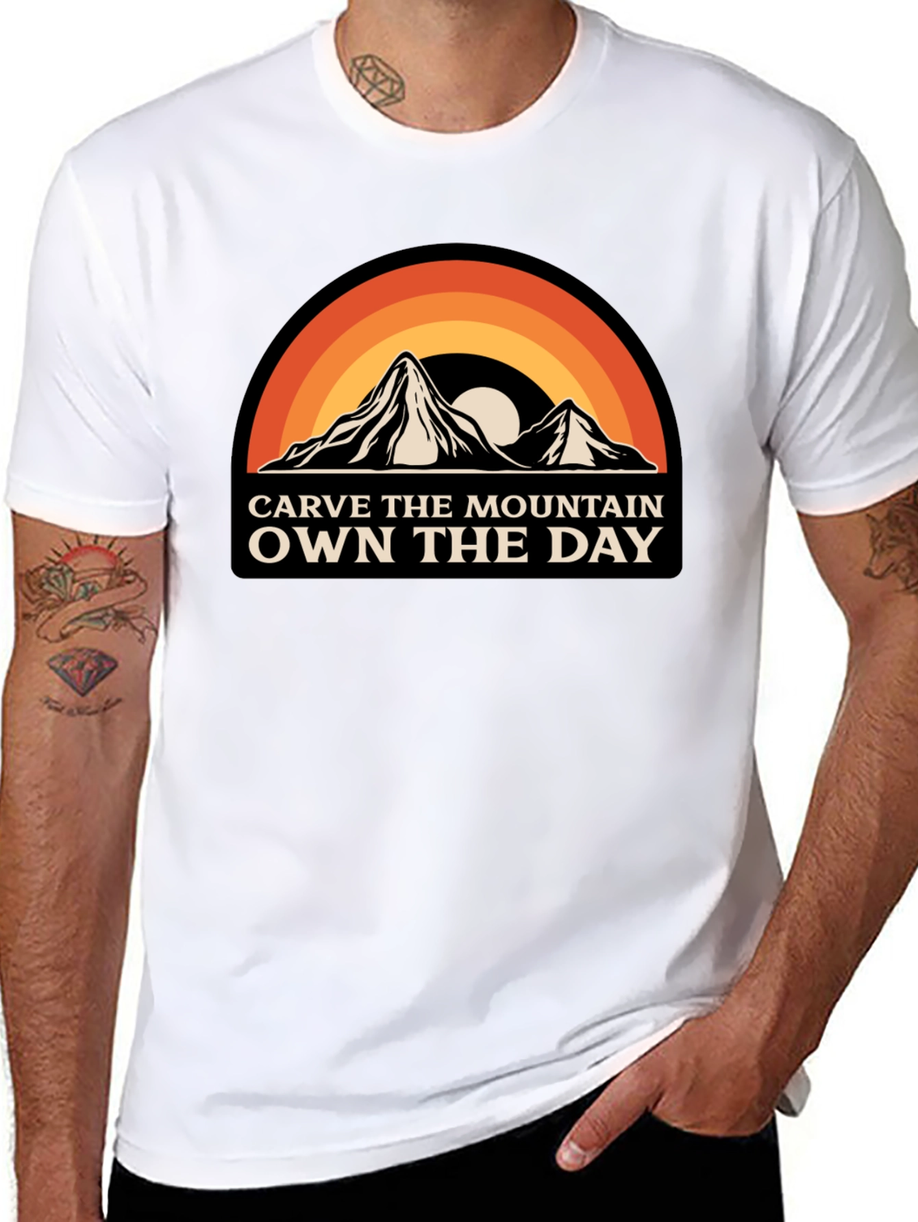 Carve The Mountain Own The Day Graphic Tee