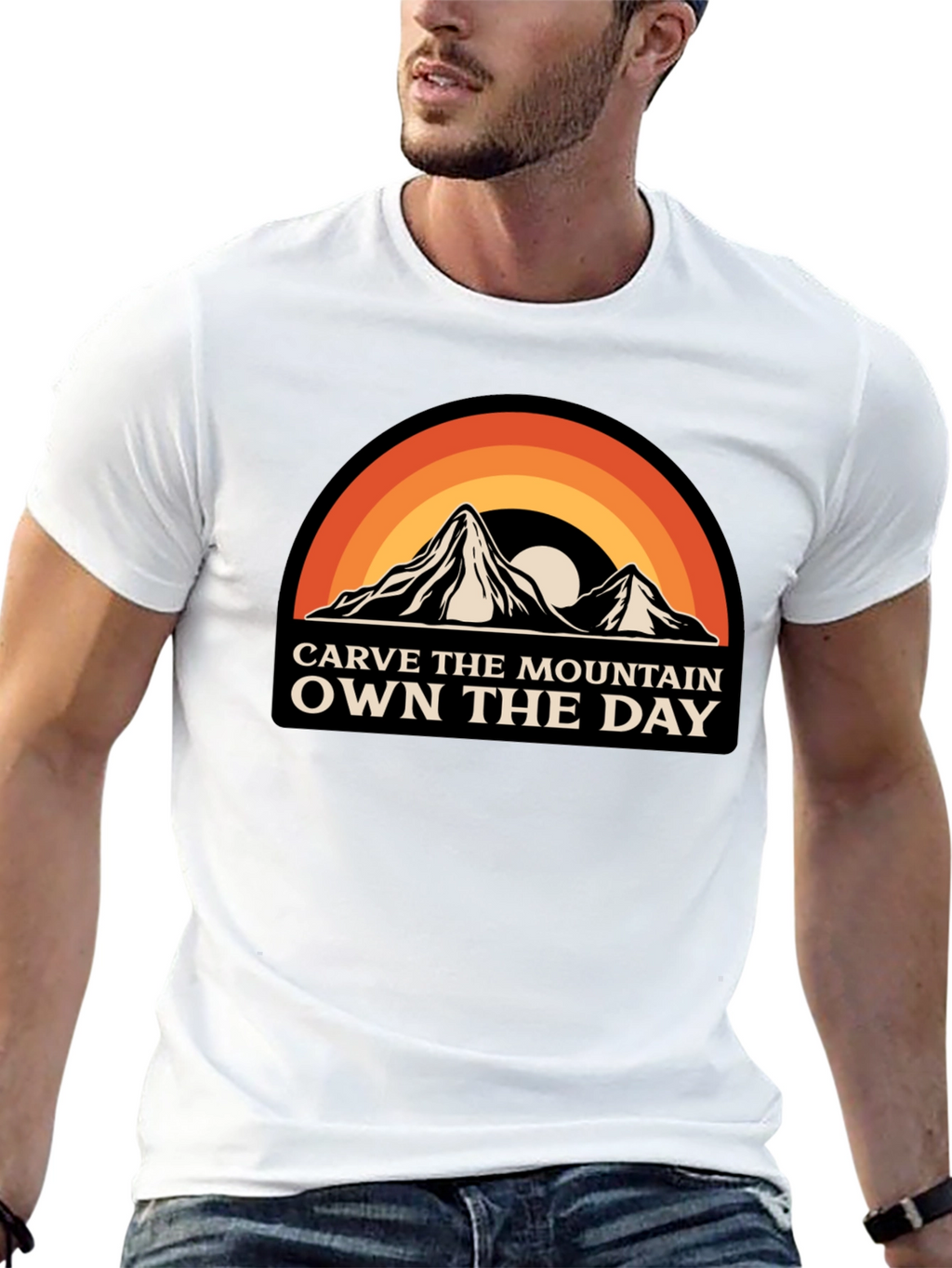 Carve The Mountain Own The Day Graphic Tee