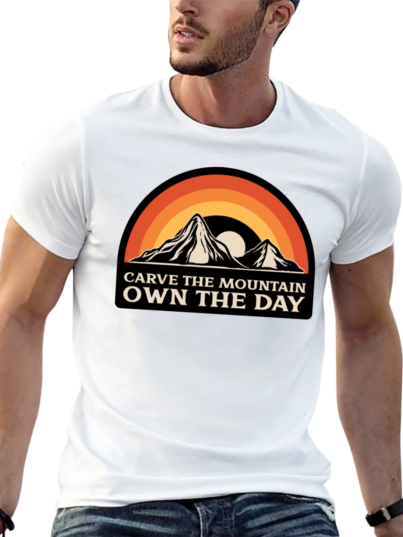 Carve The Mountain Own The Day Graphic Tee