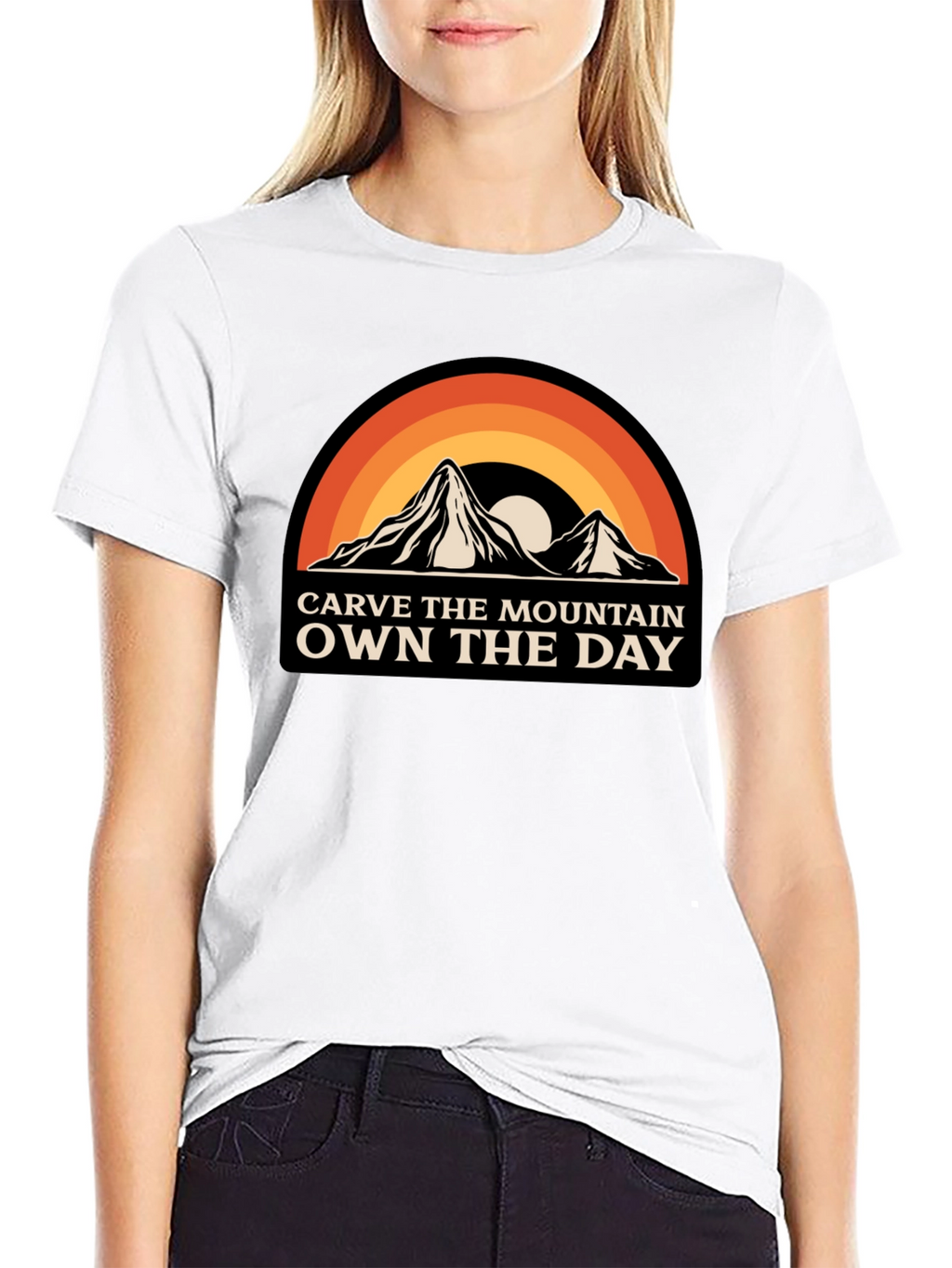 Carve The Mountain Own The Day Graphic Tee