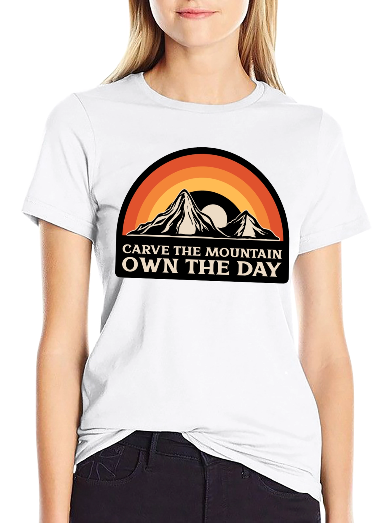 Carve The Mountain Own The Day Graphic Tee