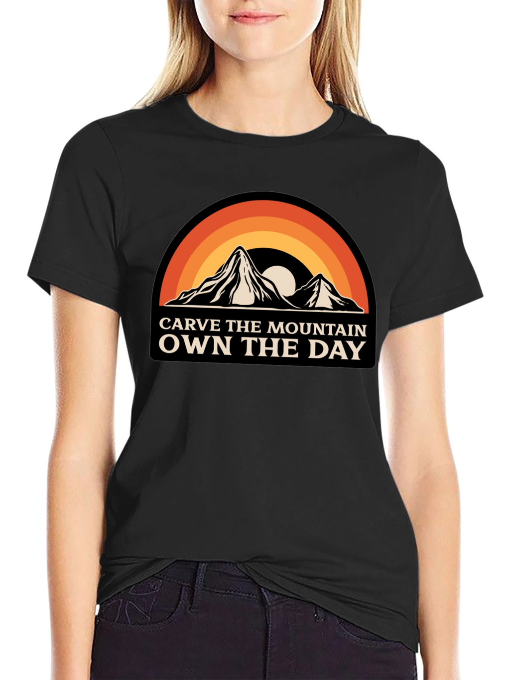 Carve The Mountain Own The Day Graphic Tee