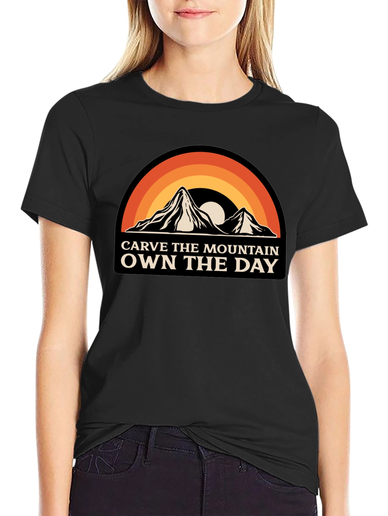 Carve The Mountain Own The Day Graphic Tee