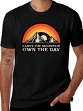Carve The Mountain Own The Day Graphic Tee