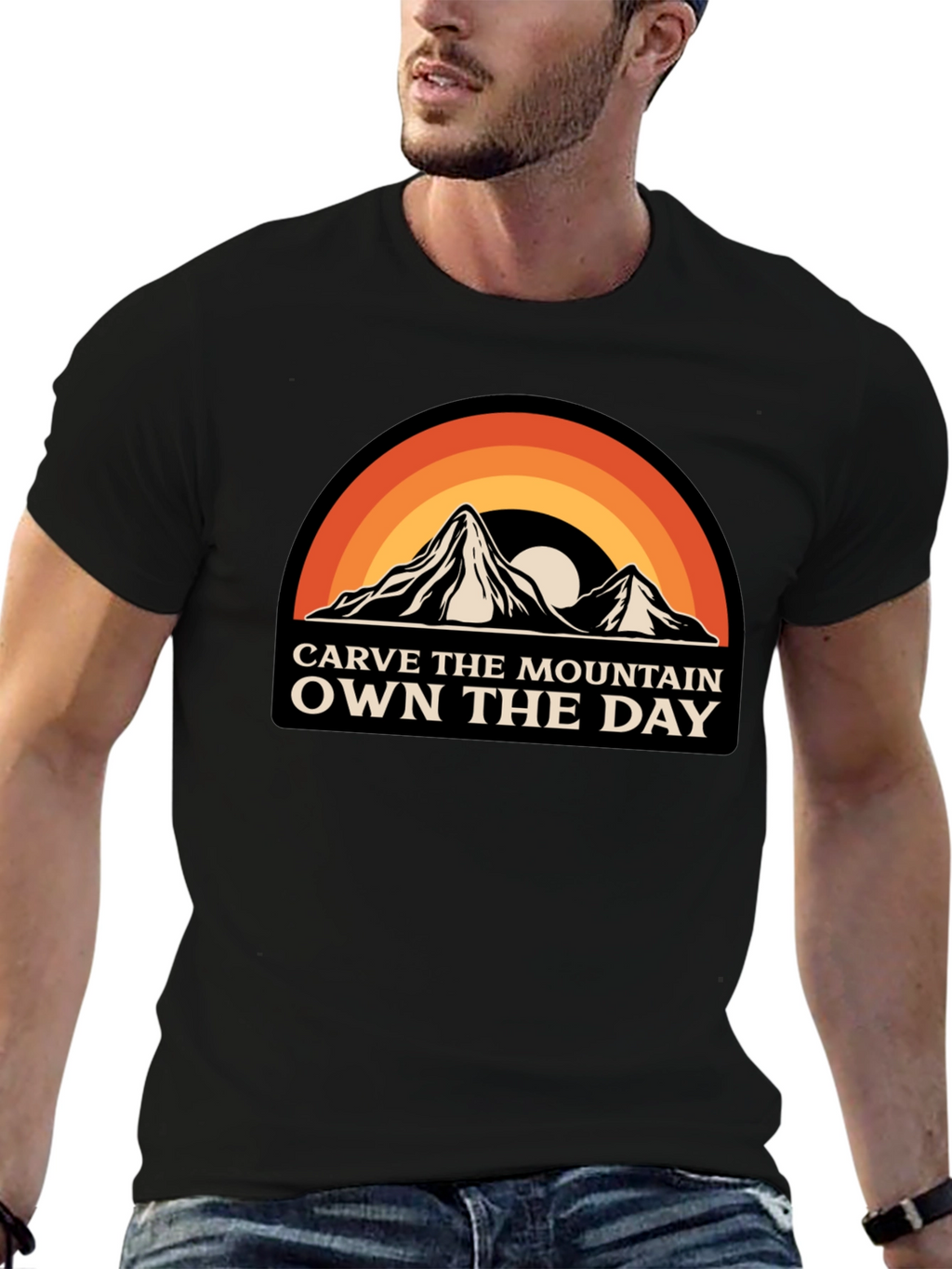 Carve The Mountain Own The Day Graphic Tee