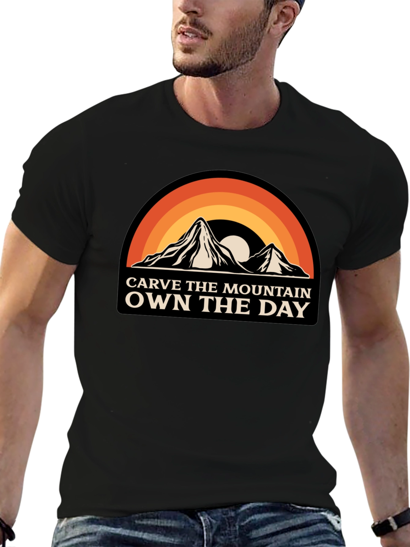 Carve The Mountain Own The Day Graphic Tee