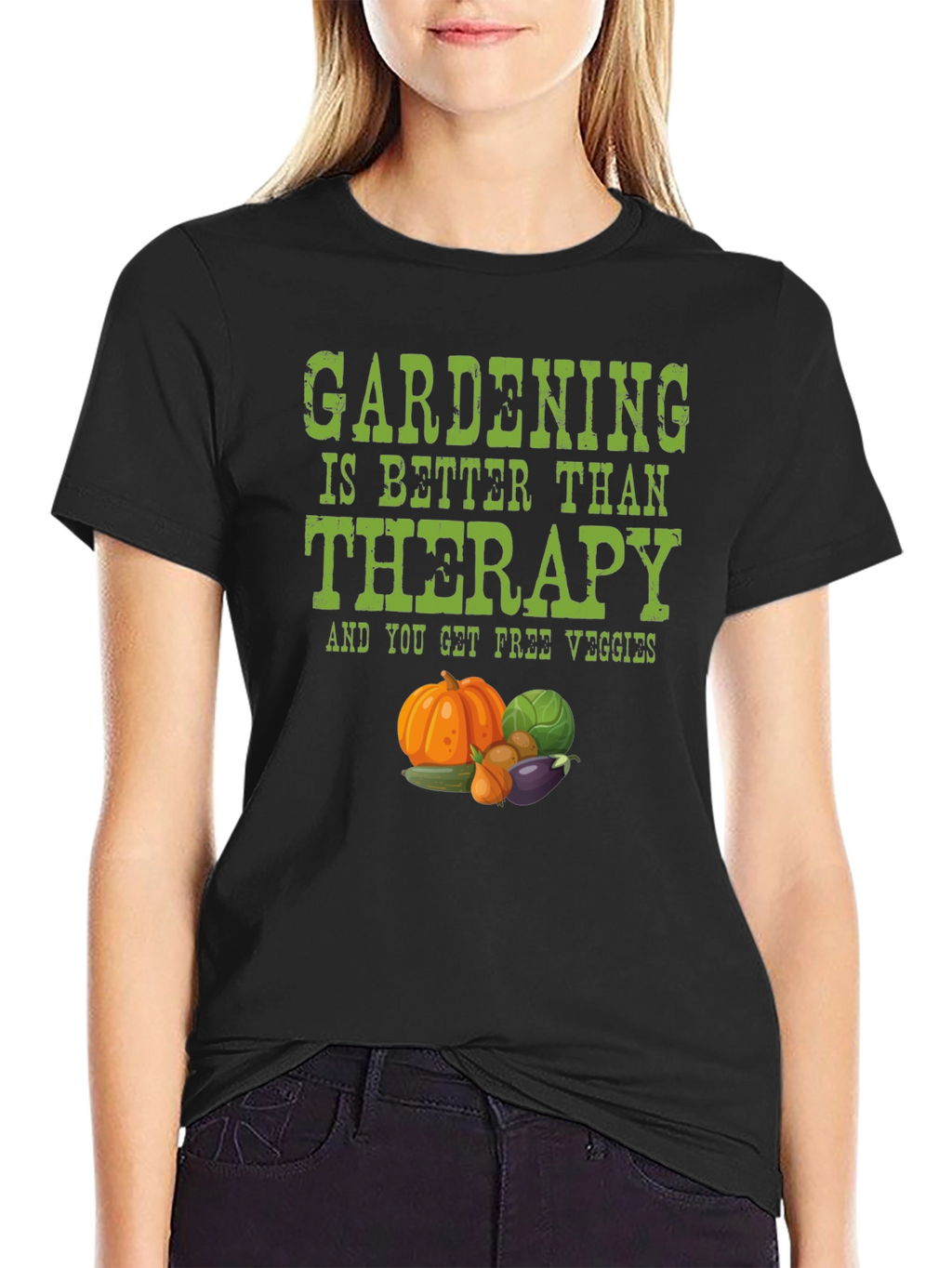 Gardening Therapy T-Shirt - Free Veggies!