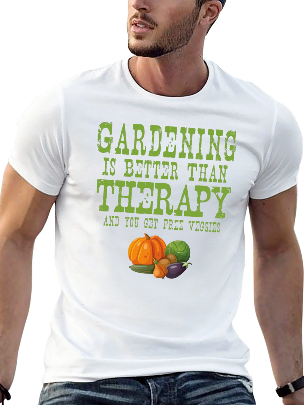 Gardening Therapy T-Shirt - Free Veggies!