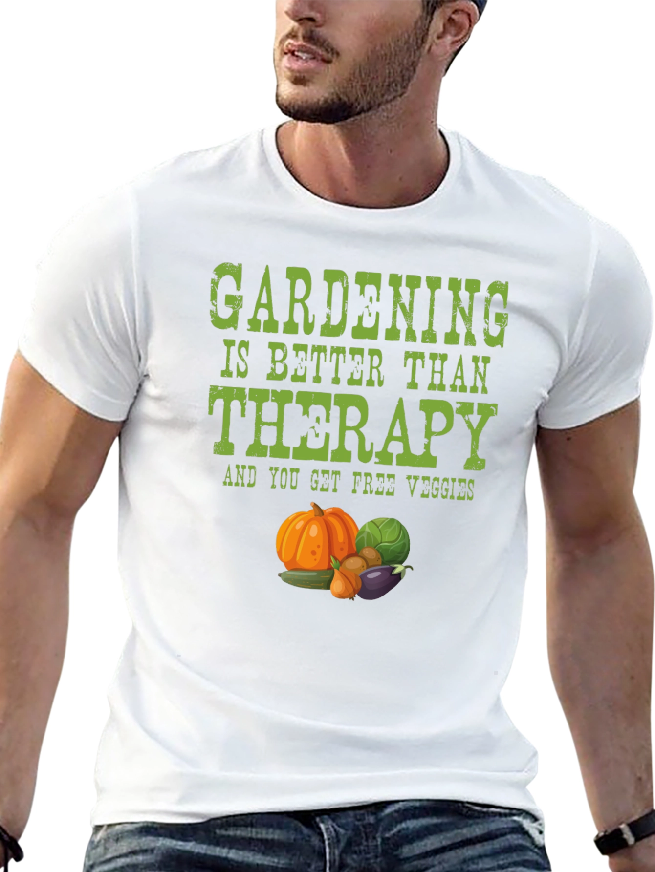 Gardening Therapy T-Shirt - Free Veggies!