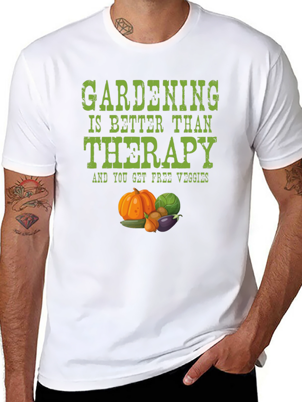 Gardening Therapy T-Shirt - Free Veggies!