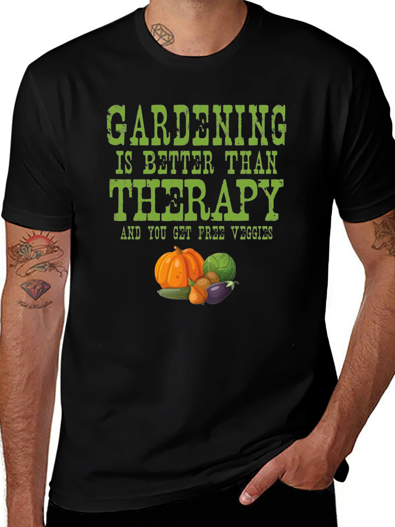Gardening Therapy T-Shirt - Free Veggies!