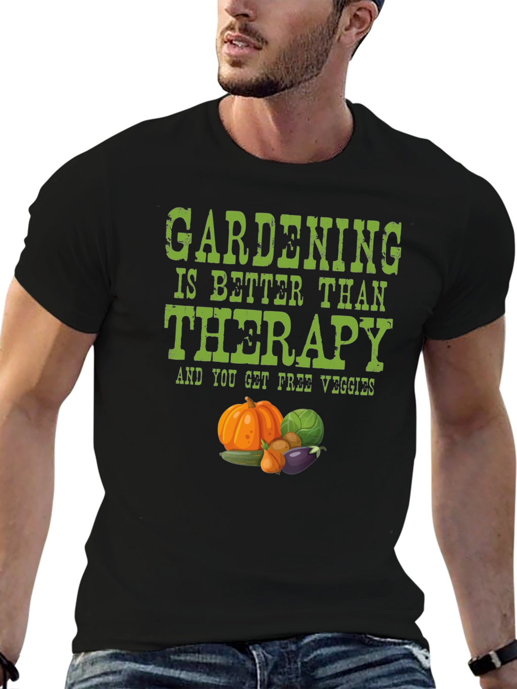 Gardening Therapy T-Shirt - Free Veggies!