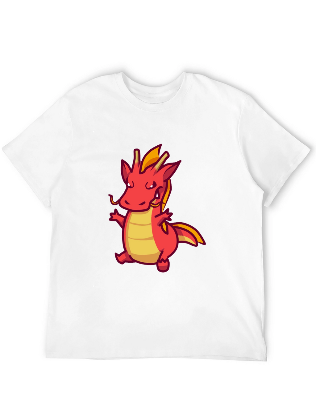 Cute Cartoon Dragon Graphic T-Shirt