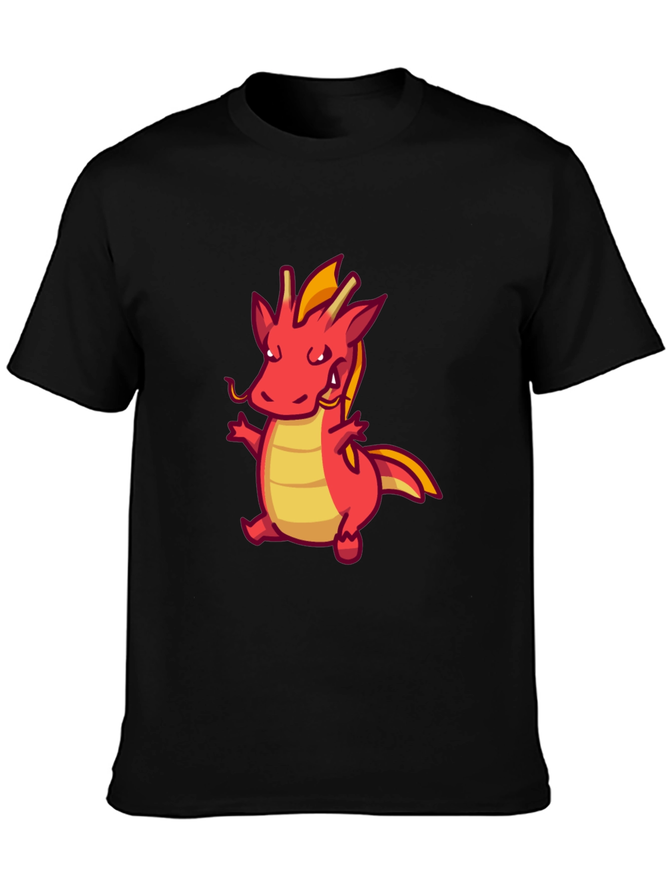 Cute Cartoon Dragon Graphic T-Shirt