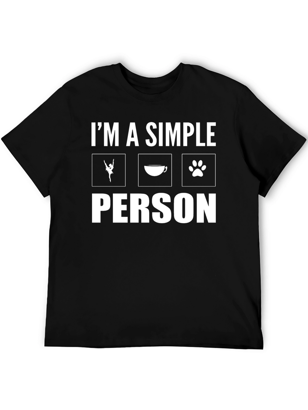 Simple Pleasures T-Shirt: Ballet Coffee & Dogs!