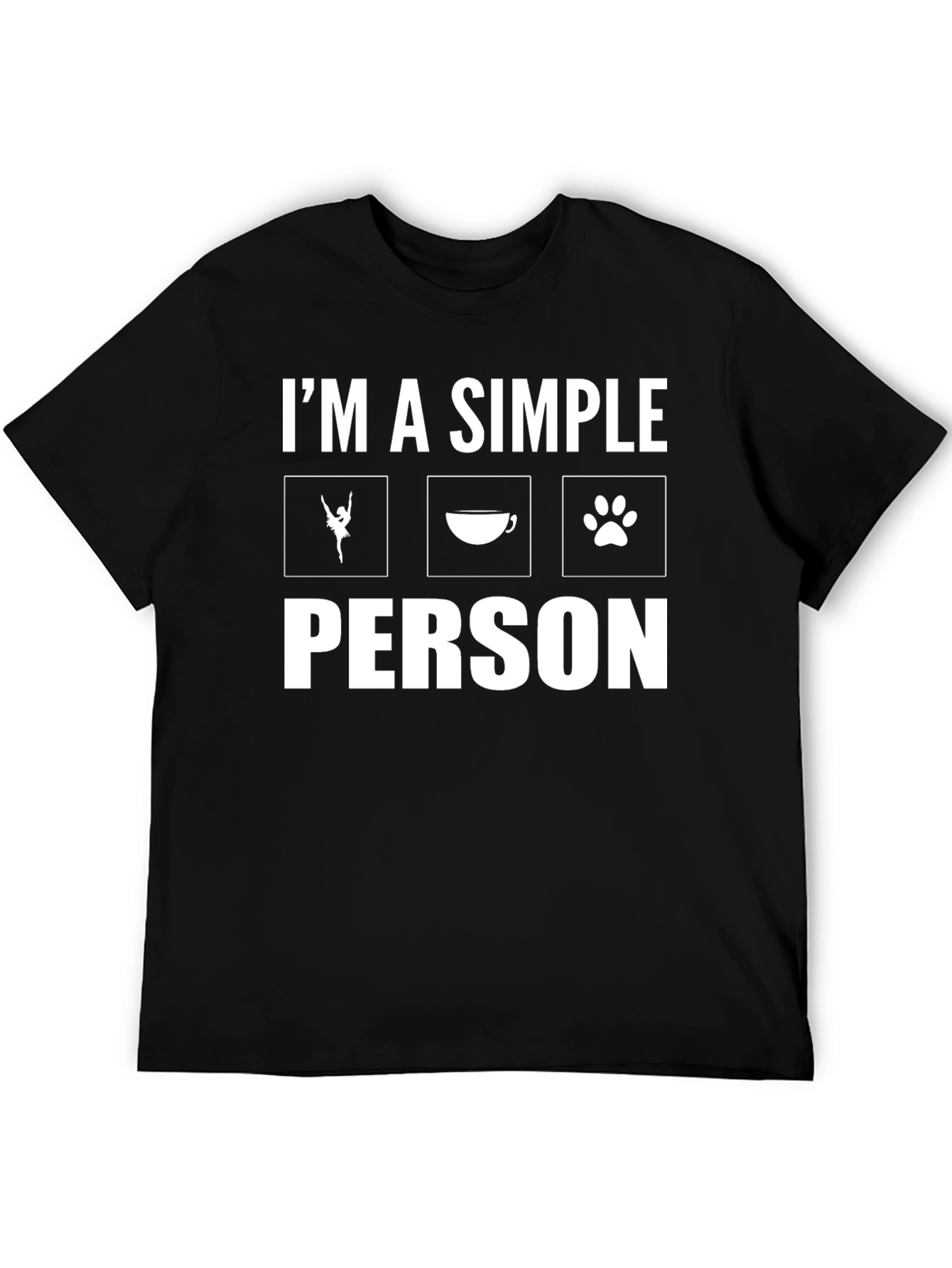 Simple Pleasures T-Shirt: Ballet Coffee & Dogs!