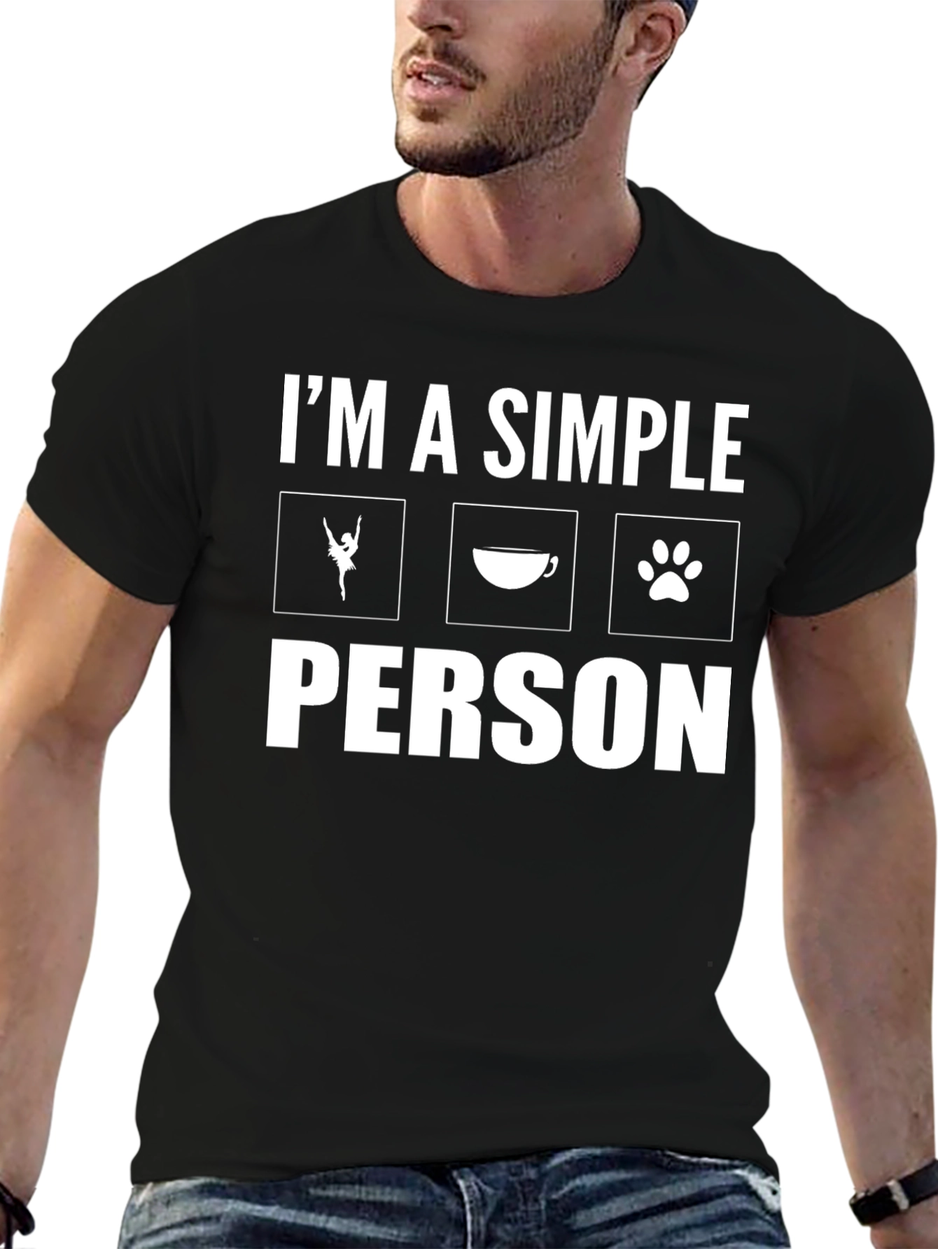 Simple Pleasures T-Shirt: Ballet Coffee & Dogs!