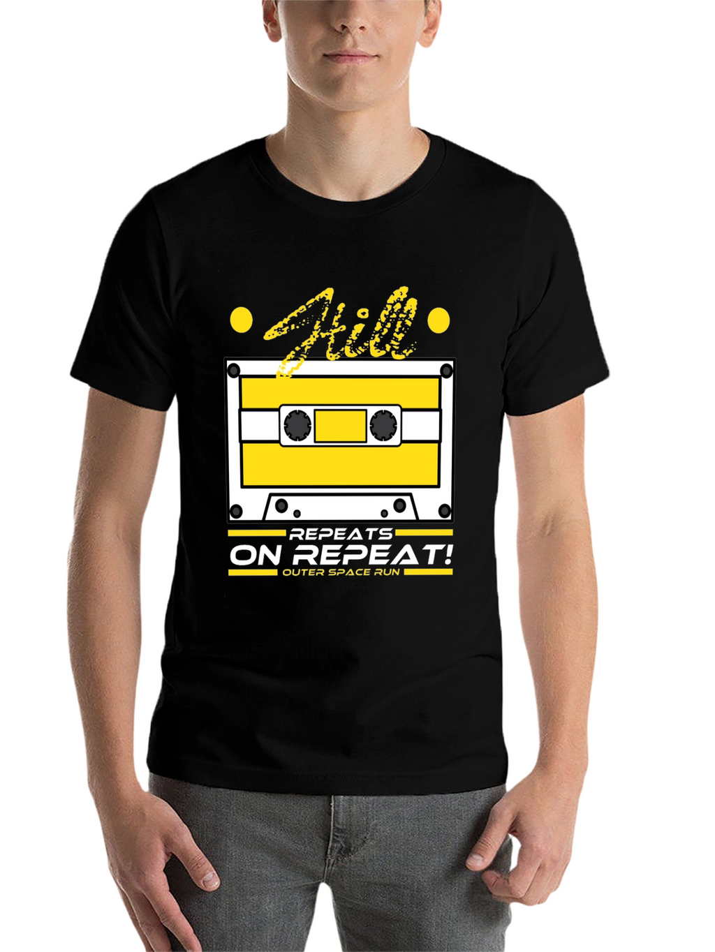 Repeats on Repeat T-Shirt - Cassette Tape Design