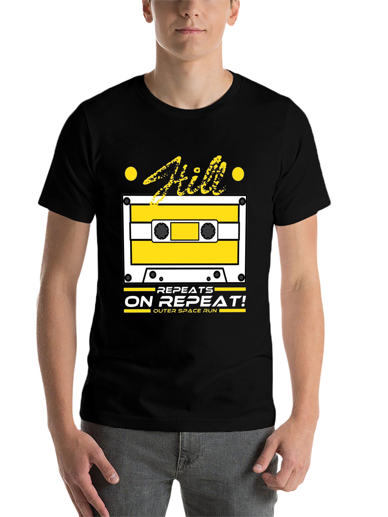 Repeats on Repeat T-Shirt - Cassette Tape Design