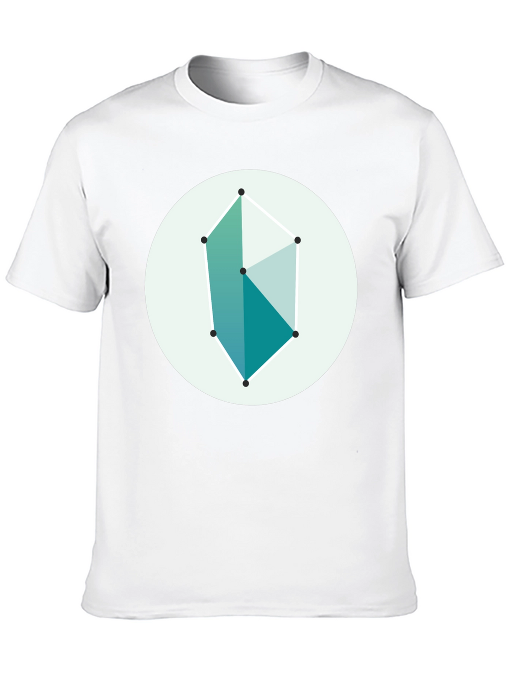 Geometric Graphic Tee - Modern Style