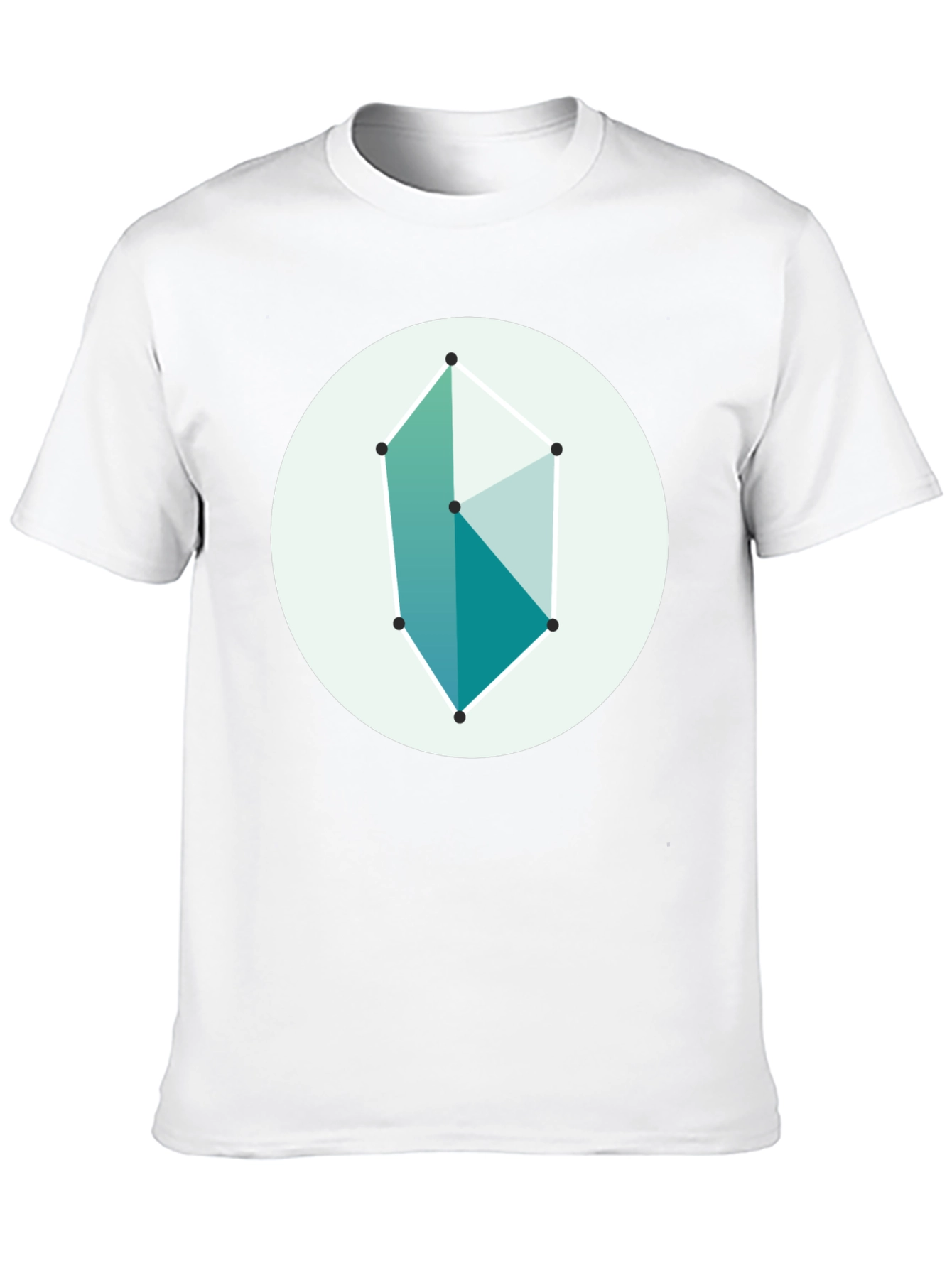 Geometric Graphic Tee - Modern Style