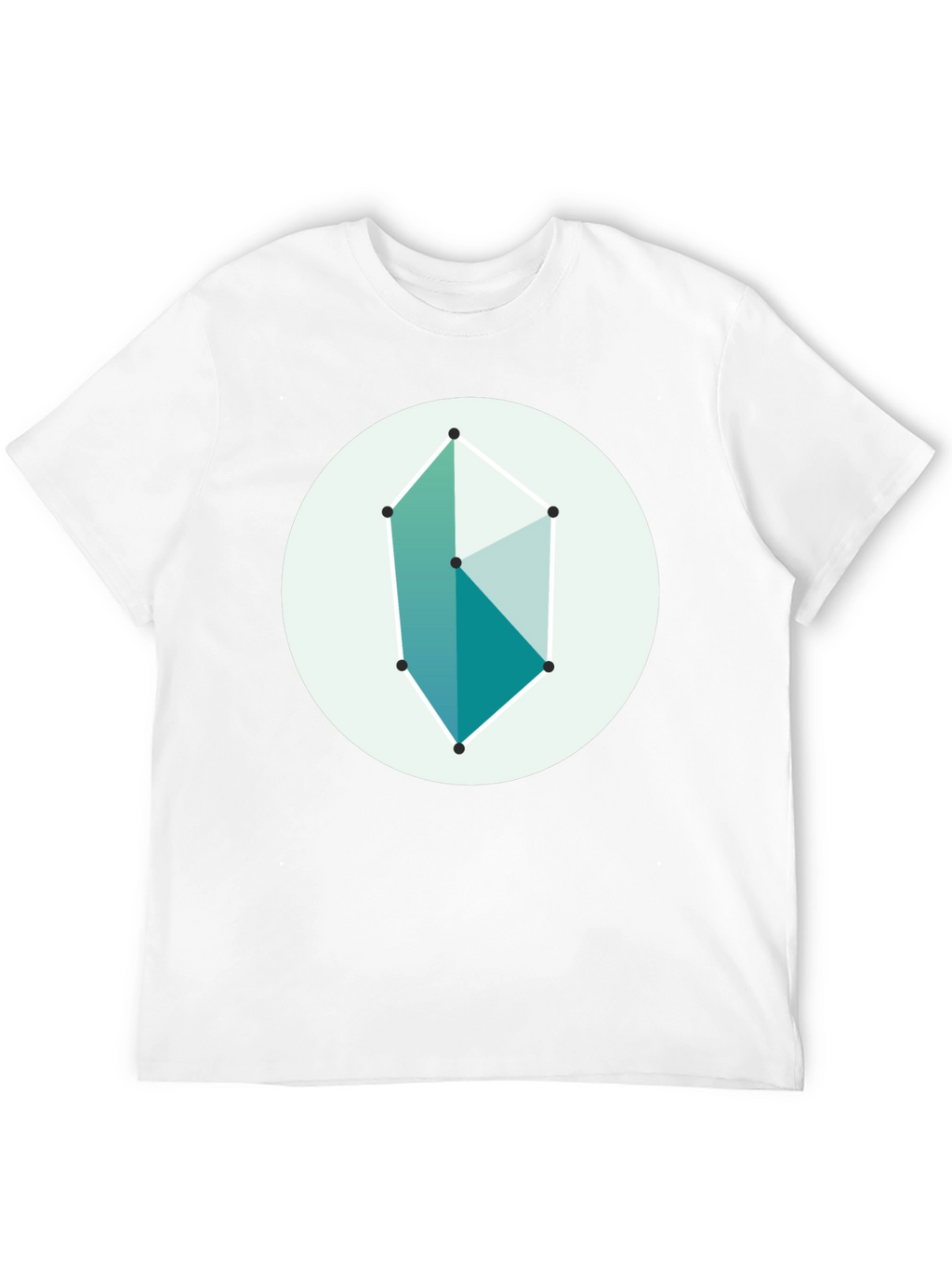 Geometric Graphic Tee - Modern Style