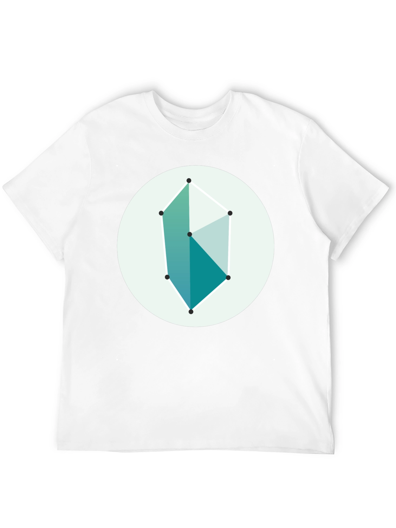Geometric Graphic Tee - Modern Style