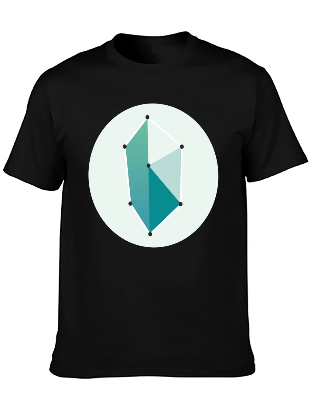 Geometric Graphic Tee - Modern Style