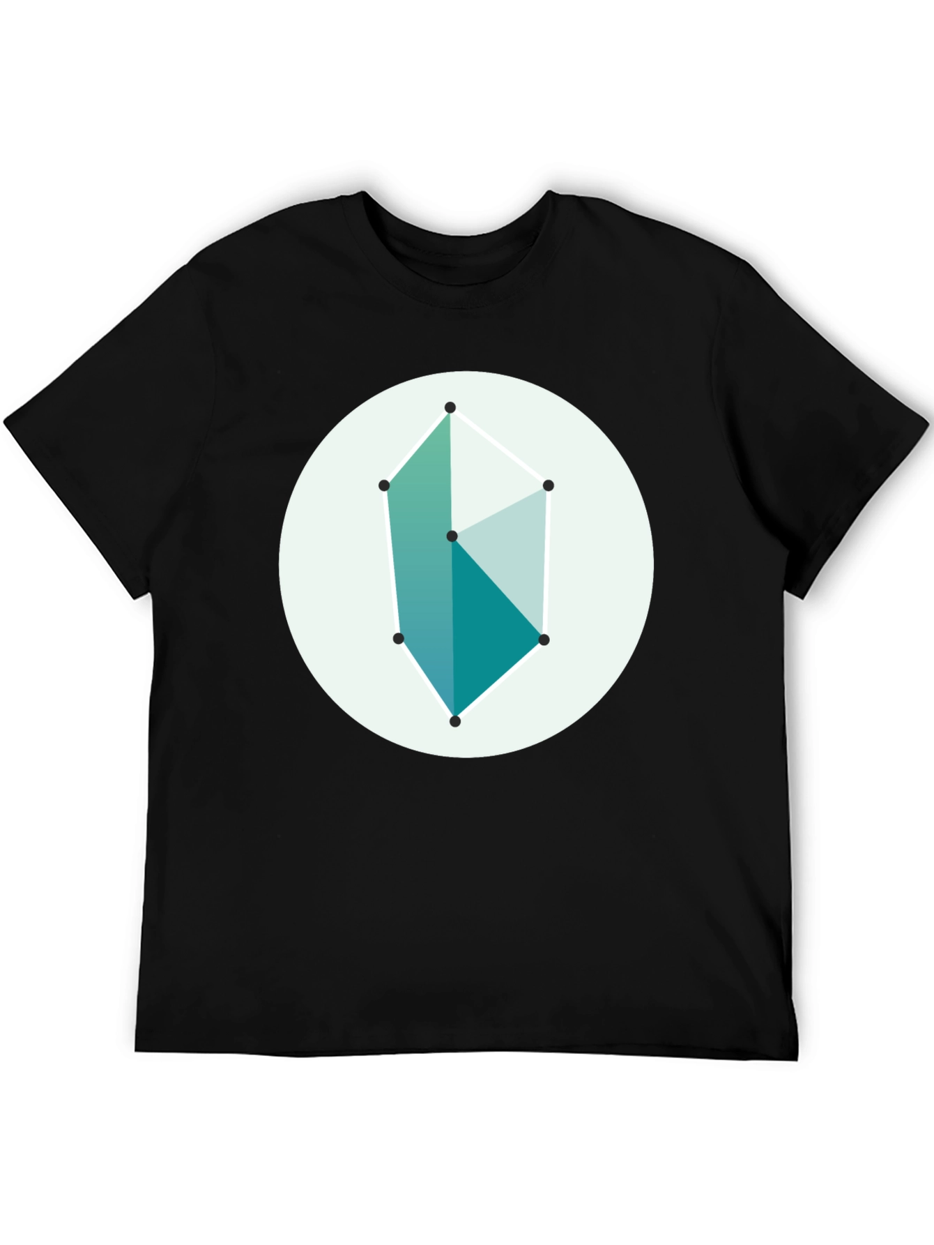 Geometric Graphic Tee - Modern Style