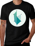 Geometric Graphic Tee - Modern Style