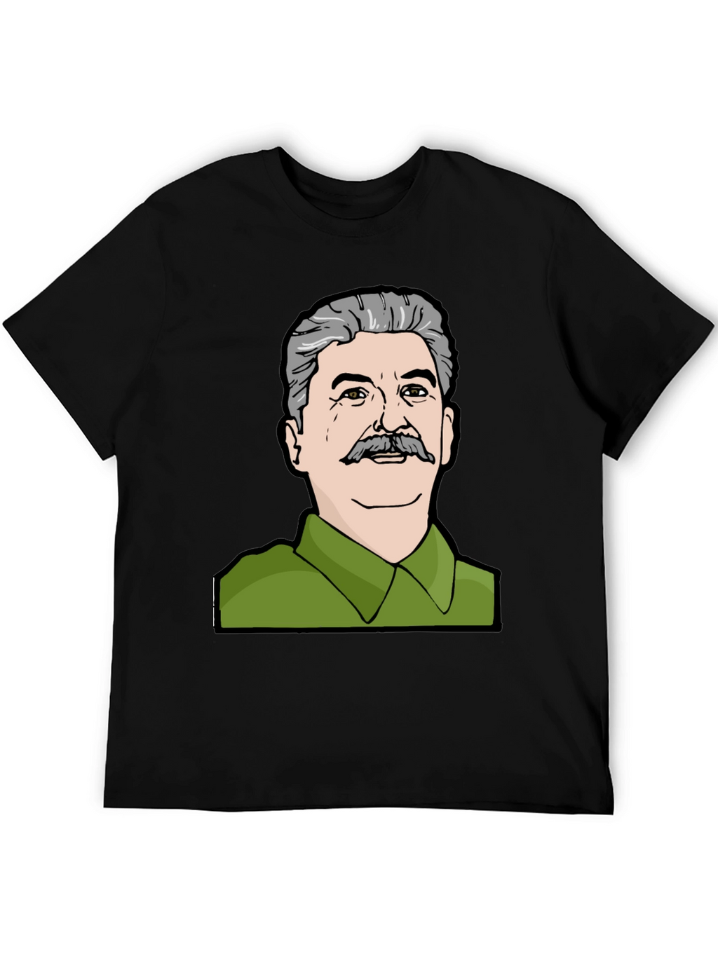 Stalin Graphic Print Black T-Shirt