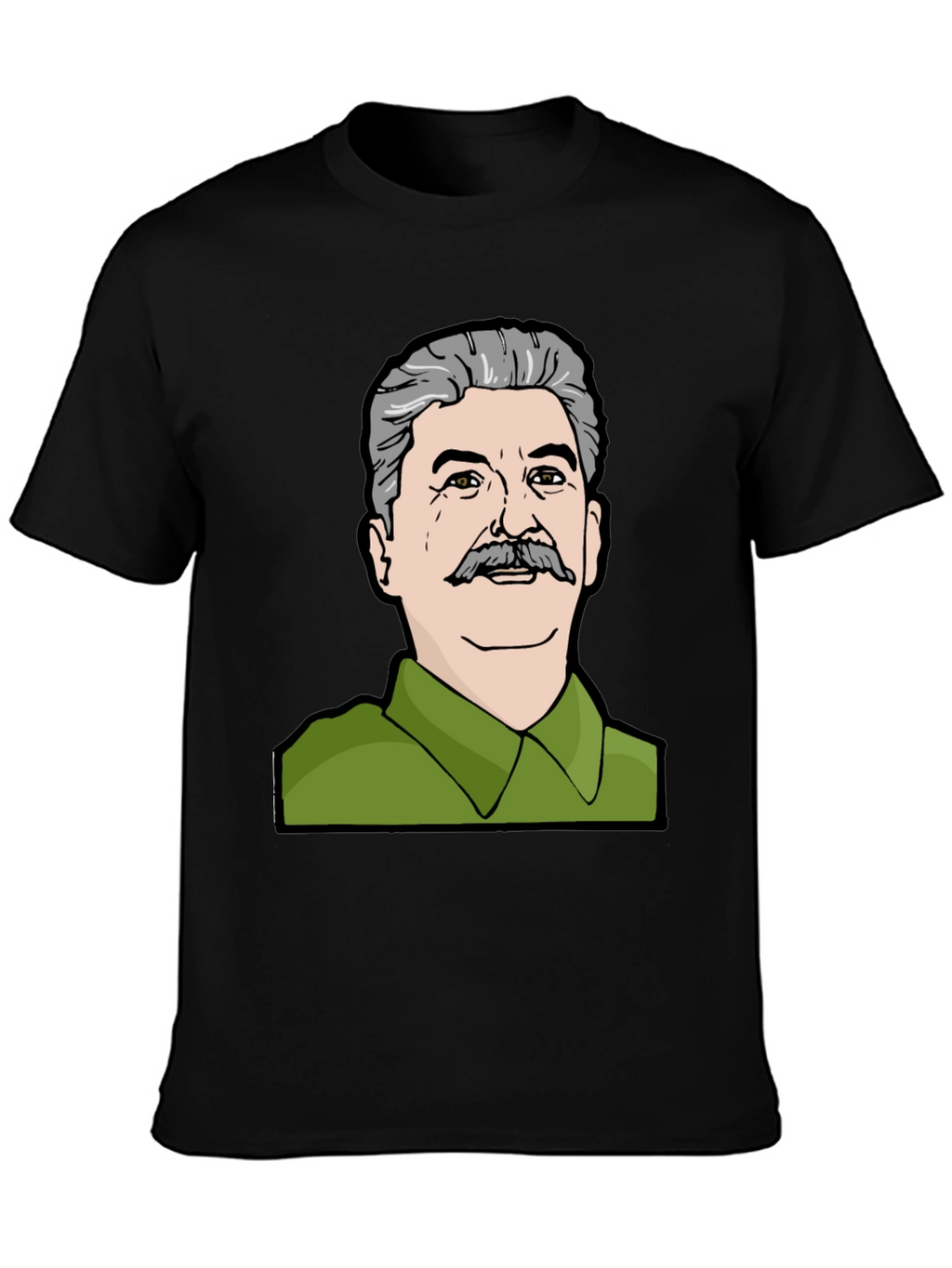 Stalin Graphic Print Black T-Shirt