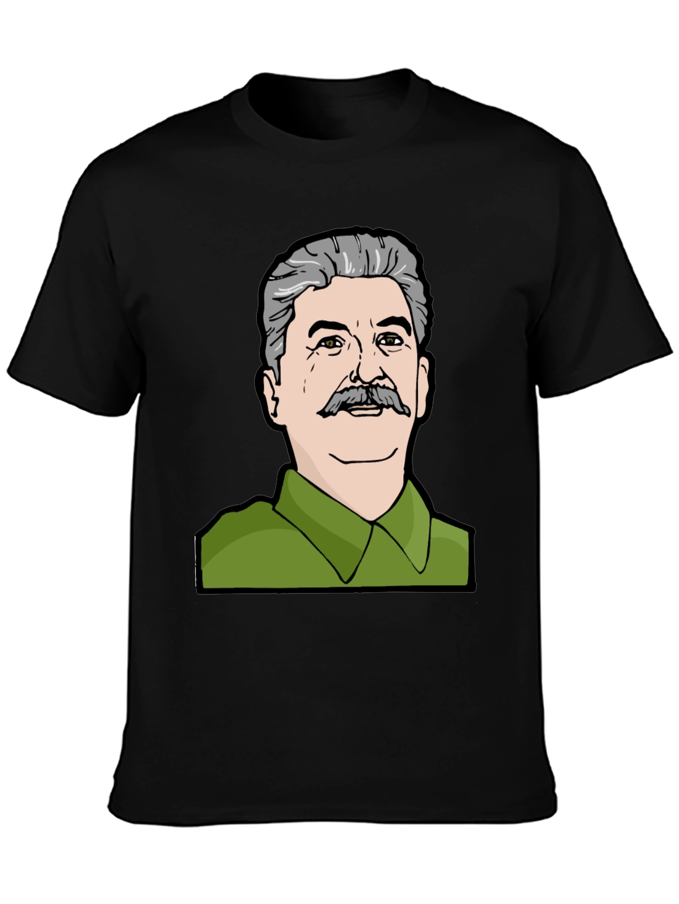 Stalin Graphic Print Black T-Shirt