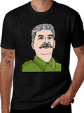 Stalin Graphic Print Black T-Shirt