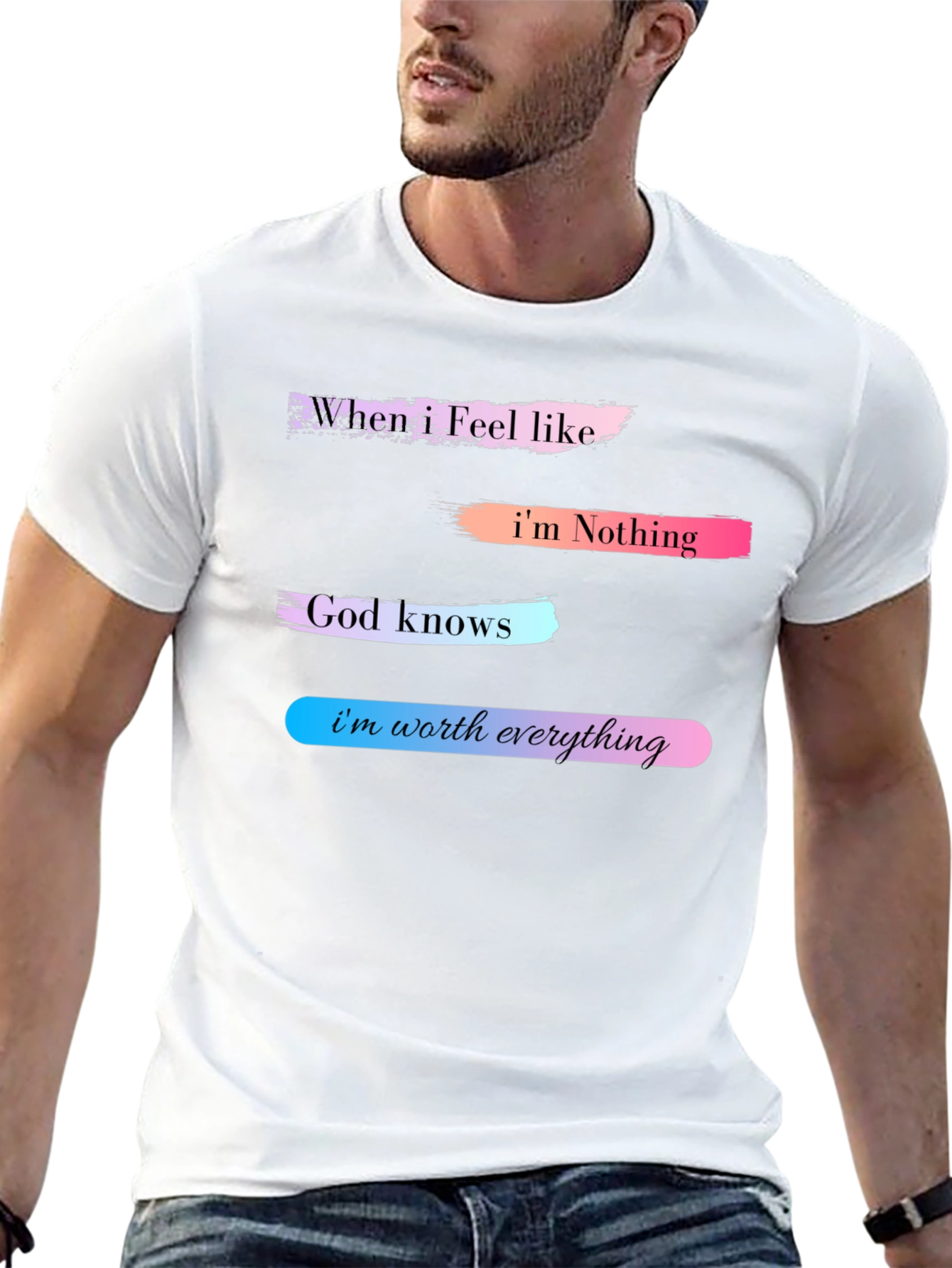 Inspirational Im Worth Everything Graphic T-Shirt