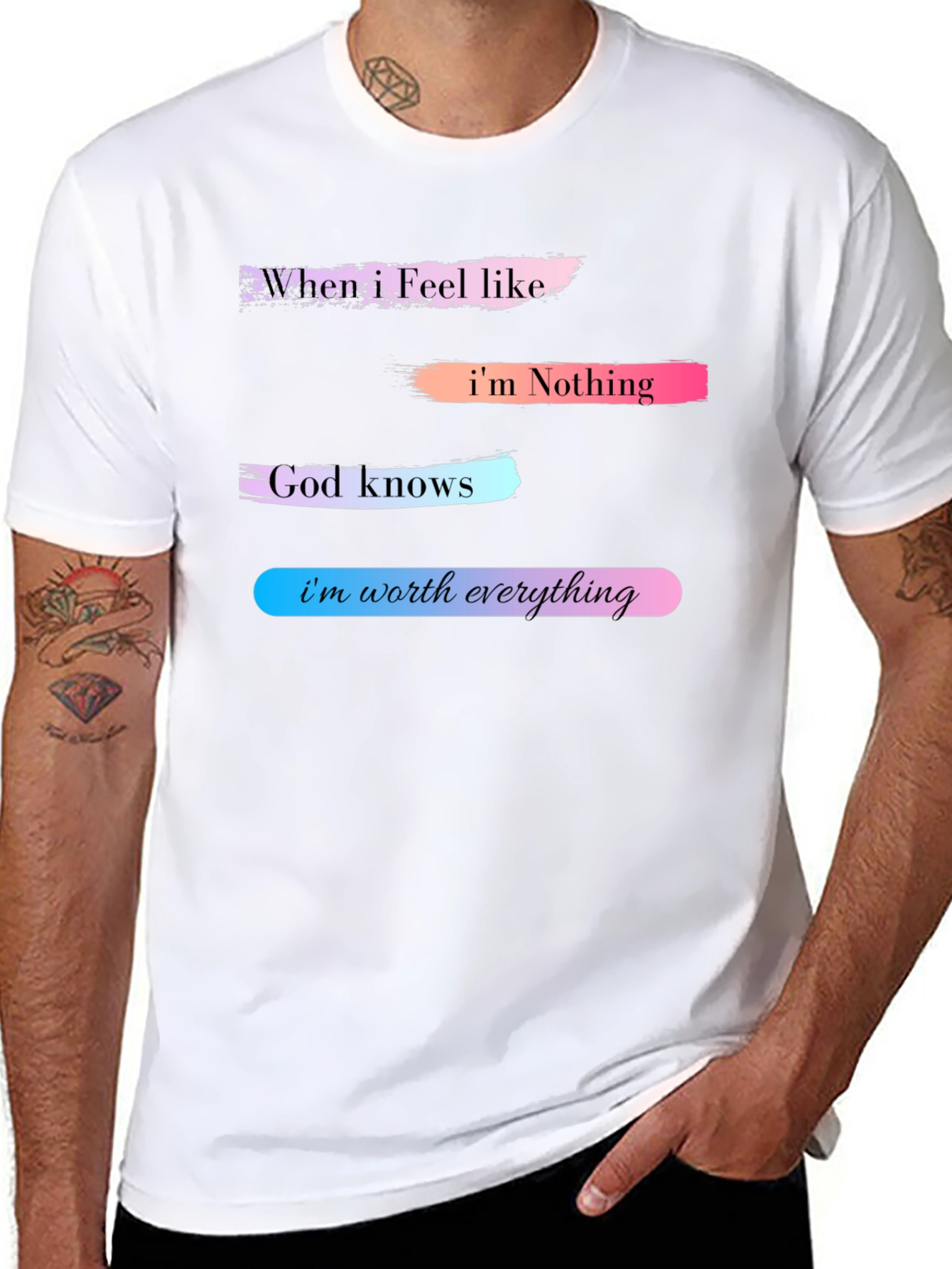 Inspirational Im Worth Everything Graphic T-Shirt