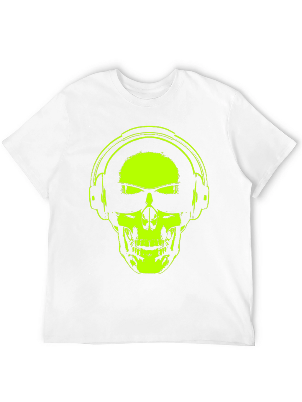 Skull Headphones T-Shirt - Vibrant Graphic Tee
