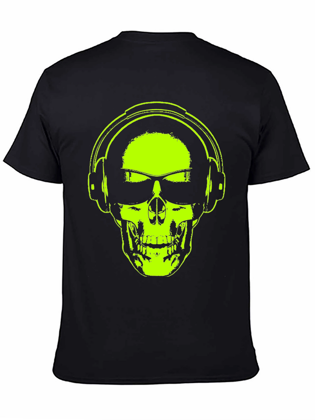 Skull Headphones T-Shirt - Vibrant Graphic Tee
